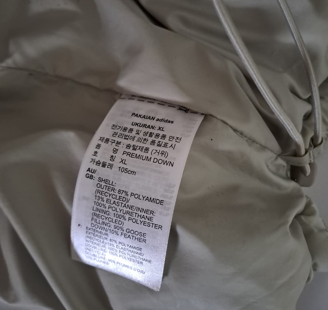 (택포) 아디다스 프리미엄 다운 패딩 XL B348 상품이미지10