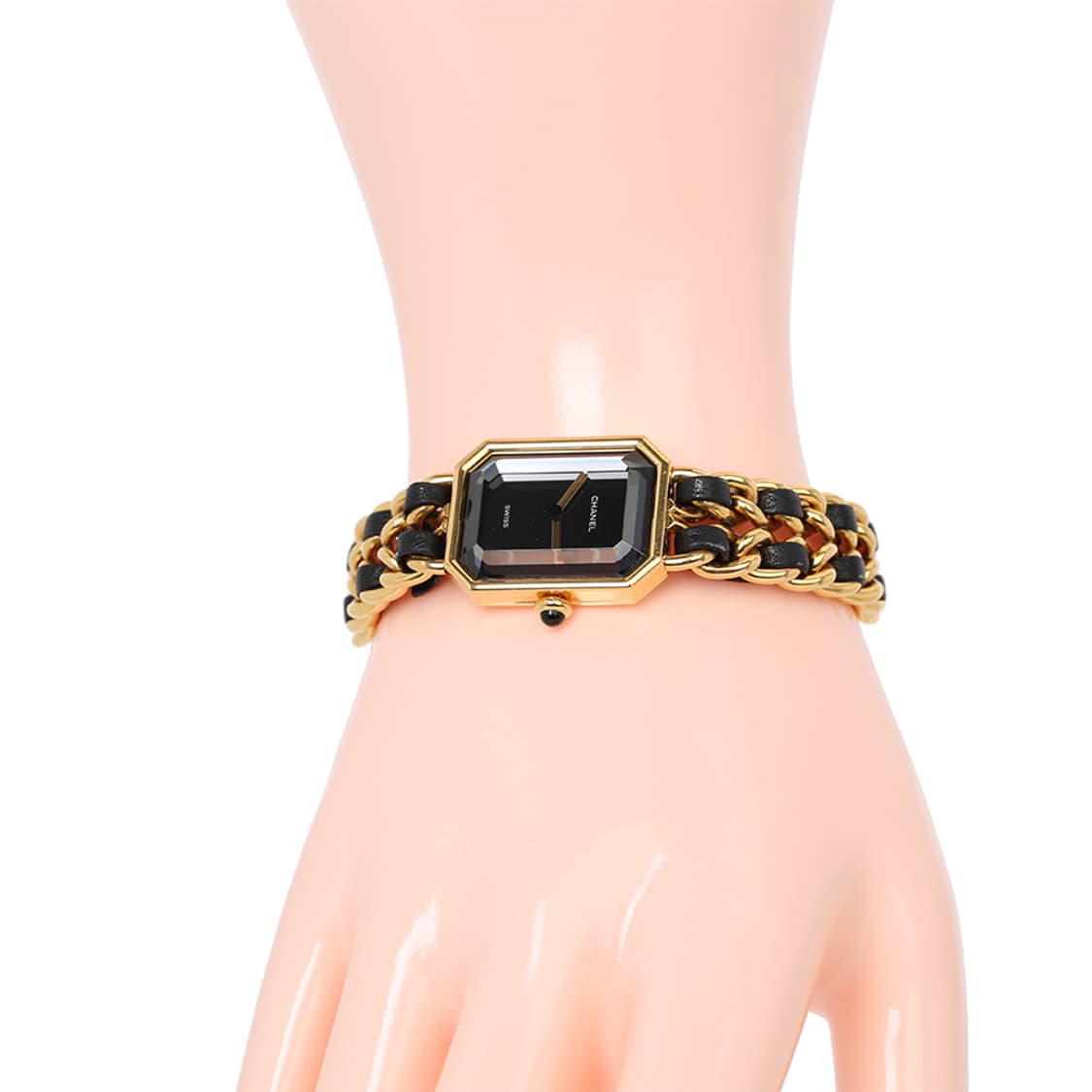 샤넬 프리미에르 워치 빈티지 금장 체인 시계 L 라지 H0001 상품이미지6