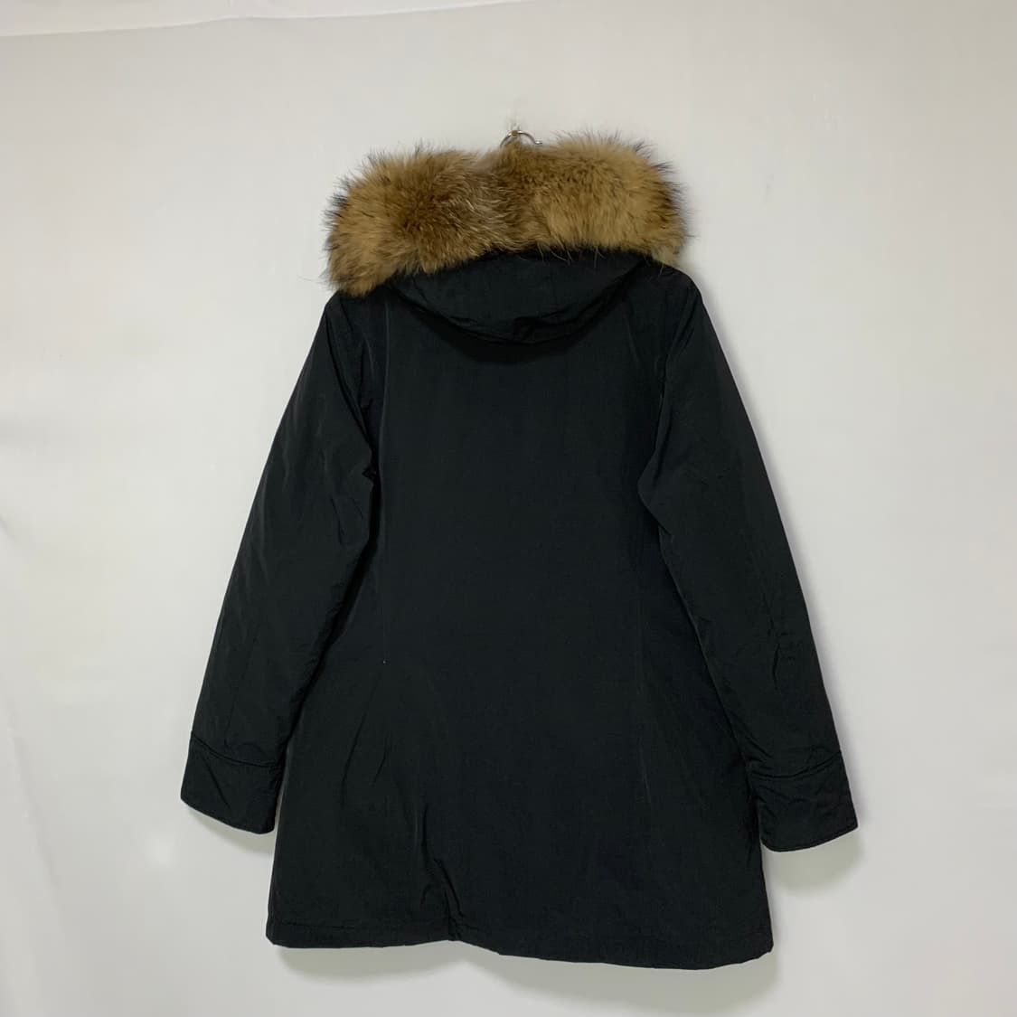 울리치 빈티지 블랙 후드 롱 퍼 야상 점퍼 투웨이 지퍼 y2k 상품이미지10