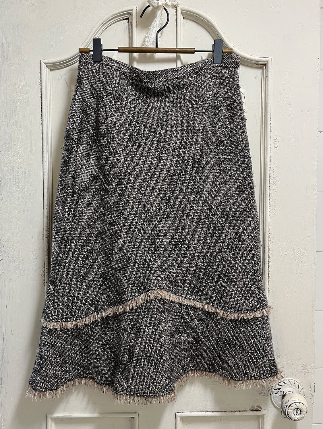 vintage fringe wool skirt 상품이미지4