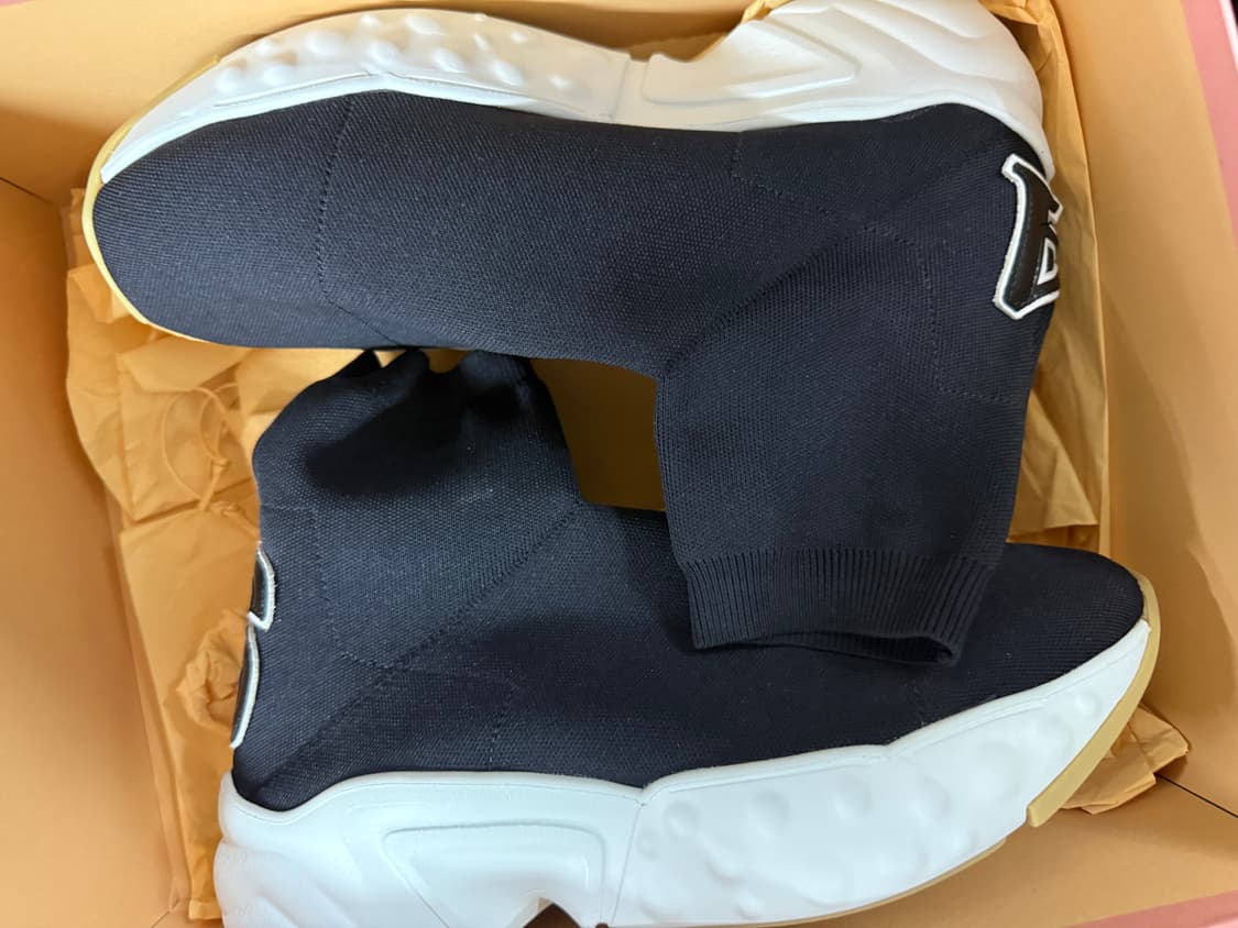 [42] 아크네 스튜디오 삭스 러너 락어웨이 솔 로고 부츠 블랙 상품이미지5