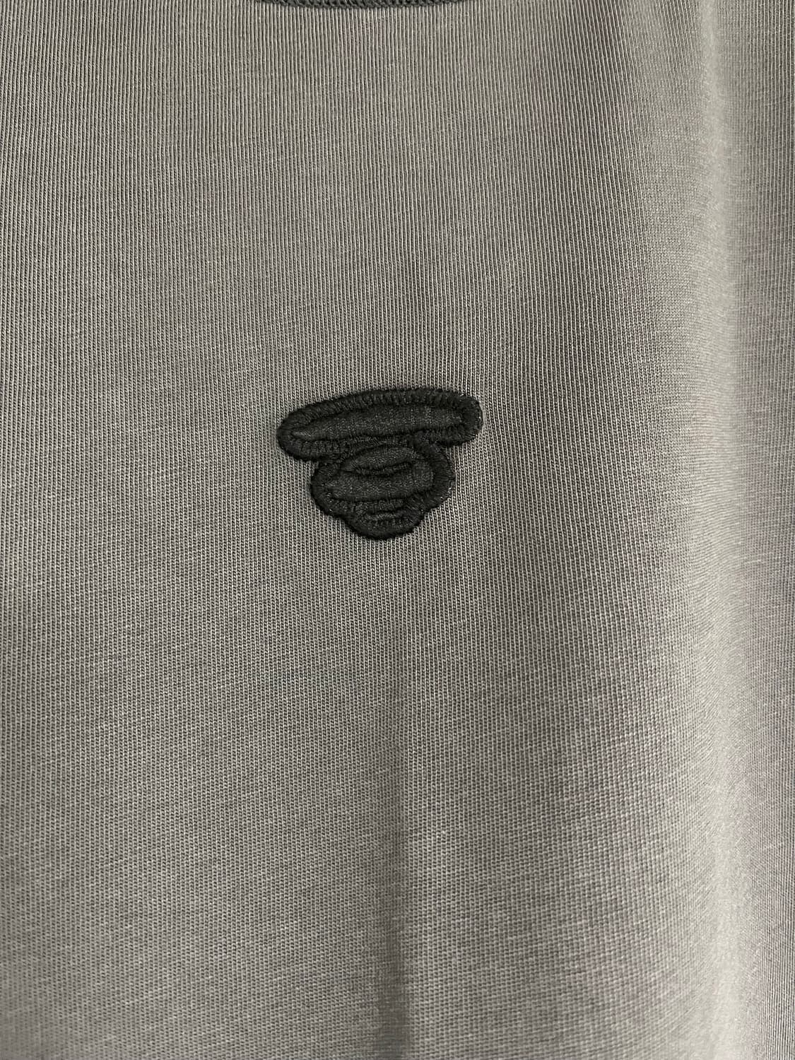 Aape 에이프 팬시 메인 롱 티 라이트 블랙 상품이미지3