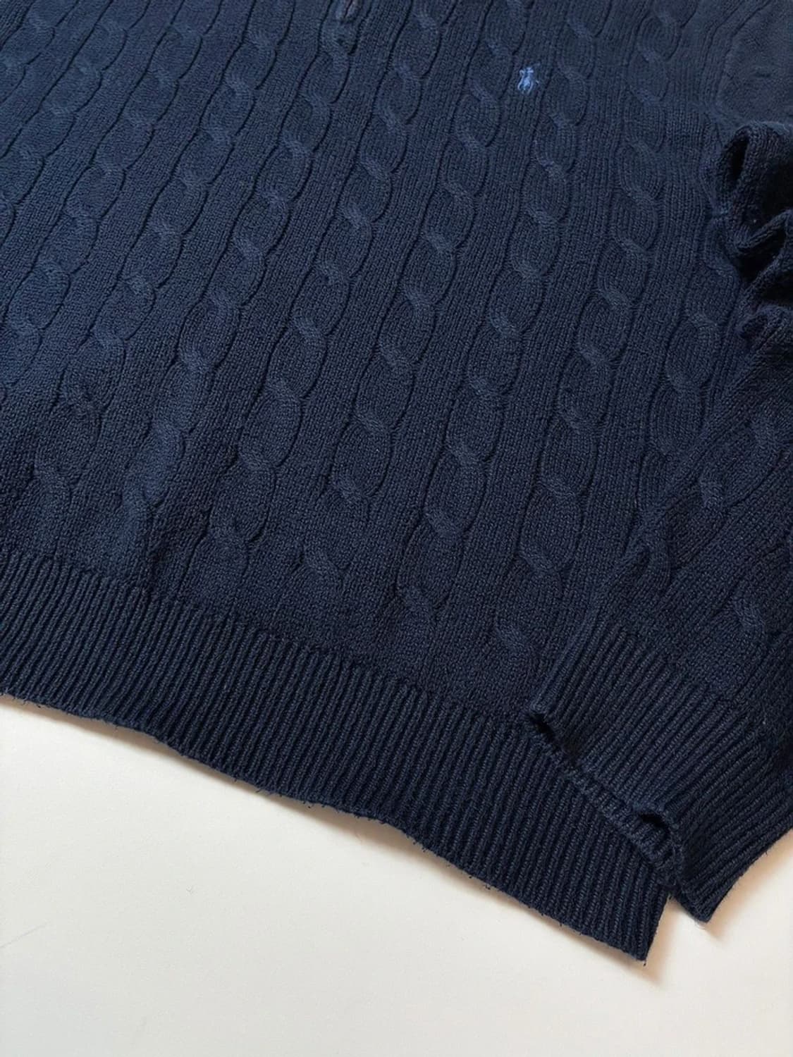 폴로 랄프로렌 꽈배기 하프 집 니트 PN8255 상품이미지4