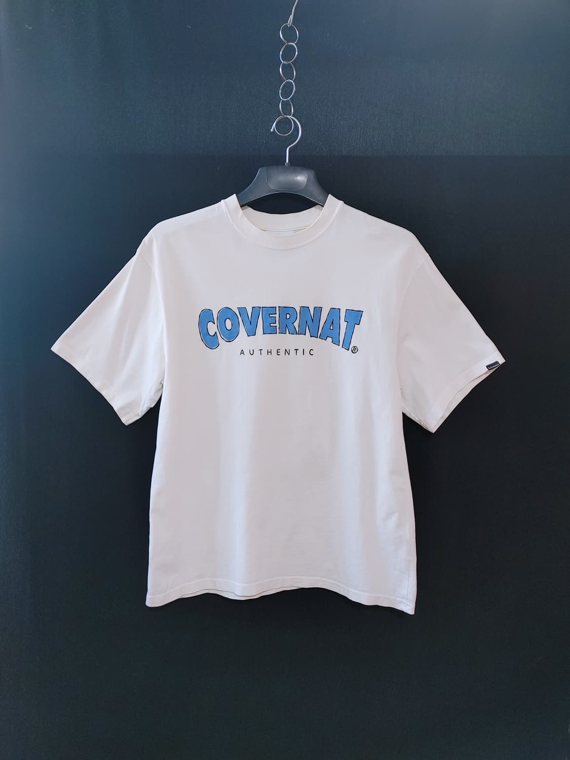 COVERNAT 커버낫 블루로고 반팔라운드티 상품이미지1