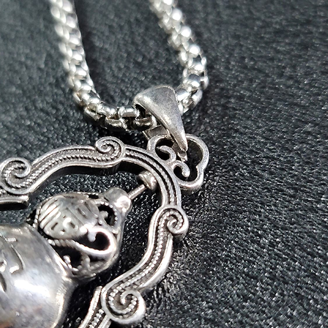 복주 백동 펜던트 엔틱 선물 부처님 불교 호리병 남자 목걸이 상품이미지3