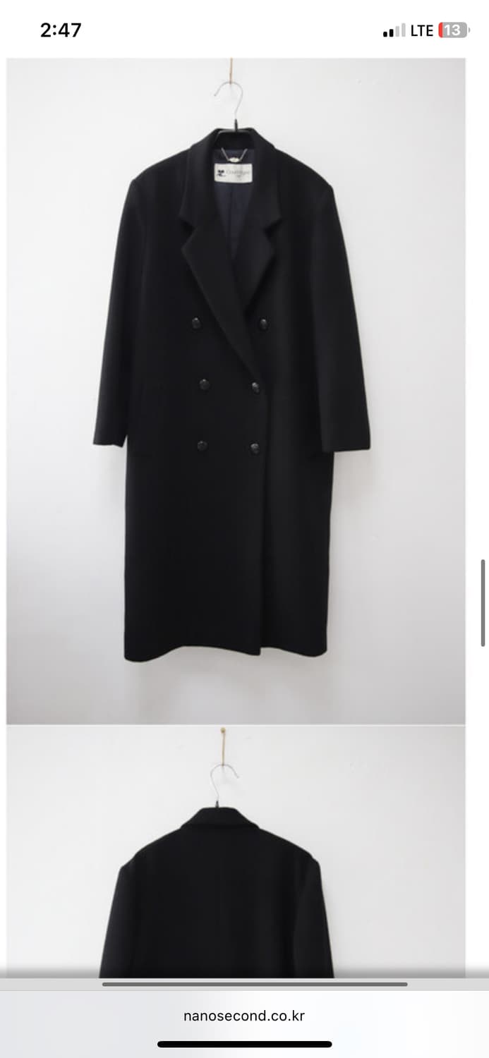 꾸레쥬 캐시미어 코트 상품이미지4