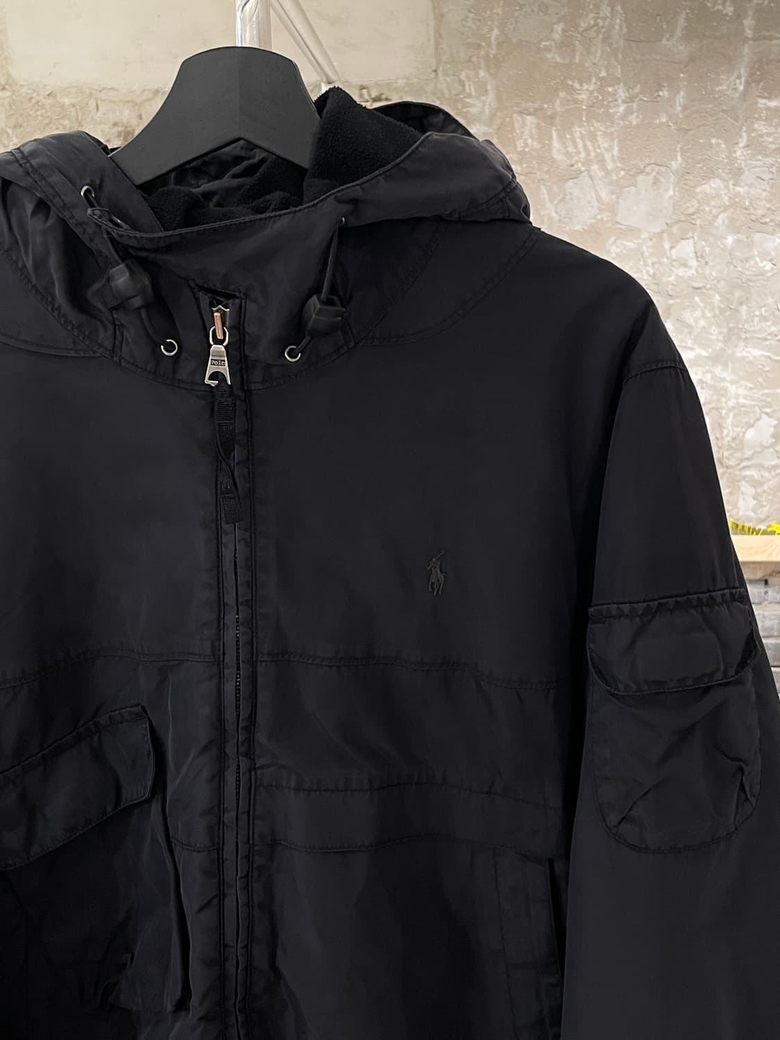 폴로 랄프로렌 블랙 베이직 포니 유틸리티 포켓 집업 자켓 상품이미지3