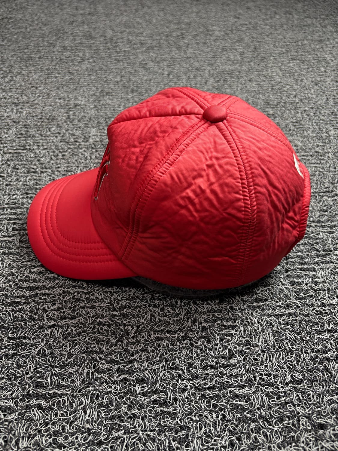 MLB 뉴욕 양키스 빅로고 사틴 레드 베이스볼 캡 1922 상품이미지3