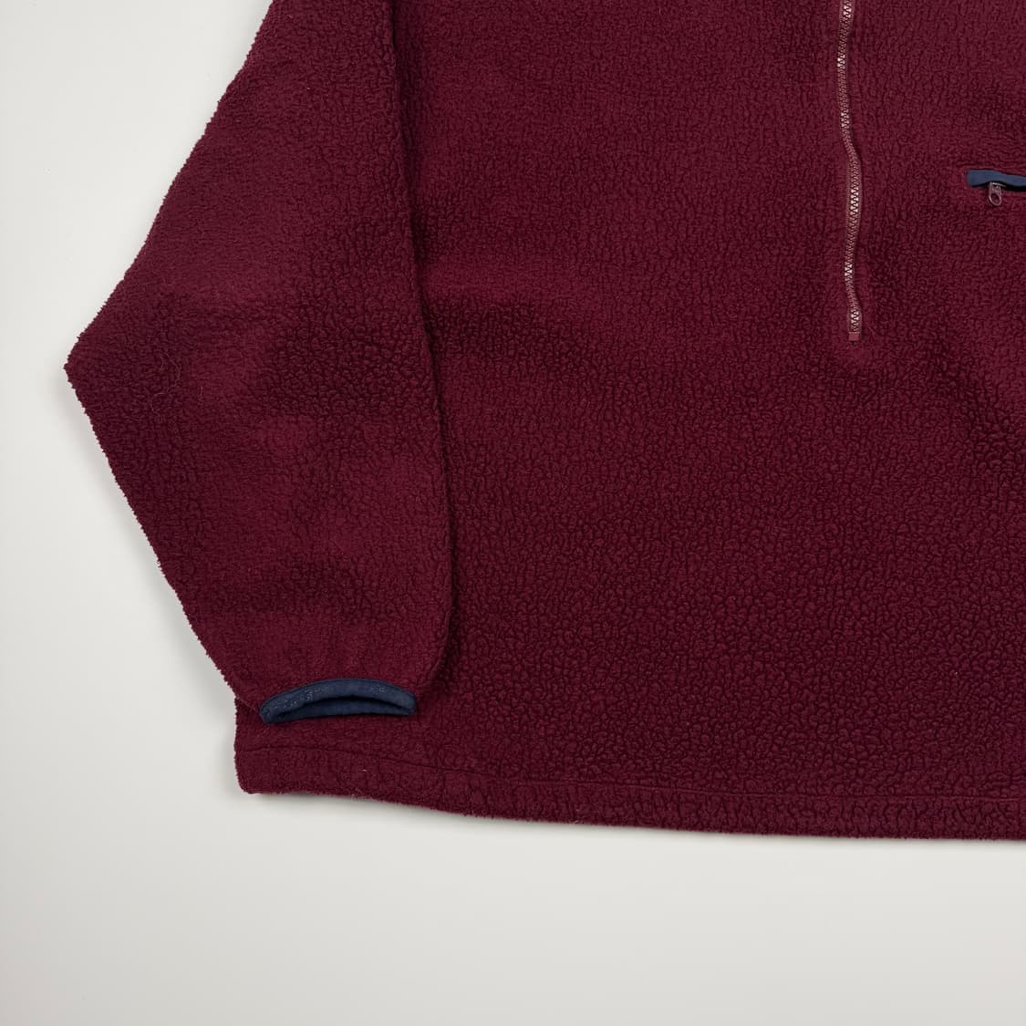 (110) 80s 엘엘빈 헤비 플리스 풀오버 버건디 상품이미지4