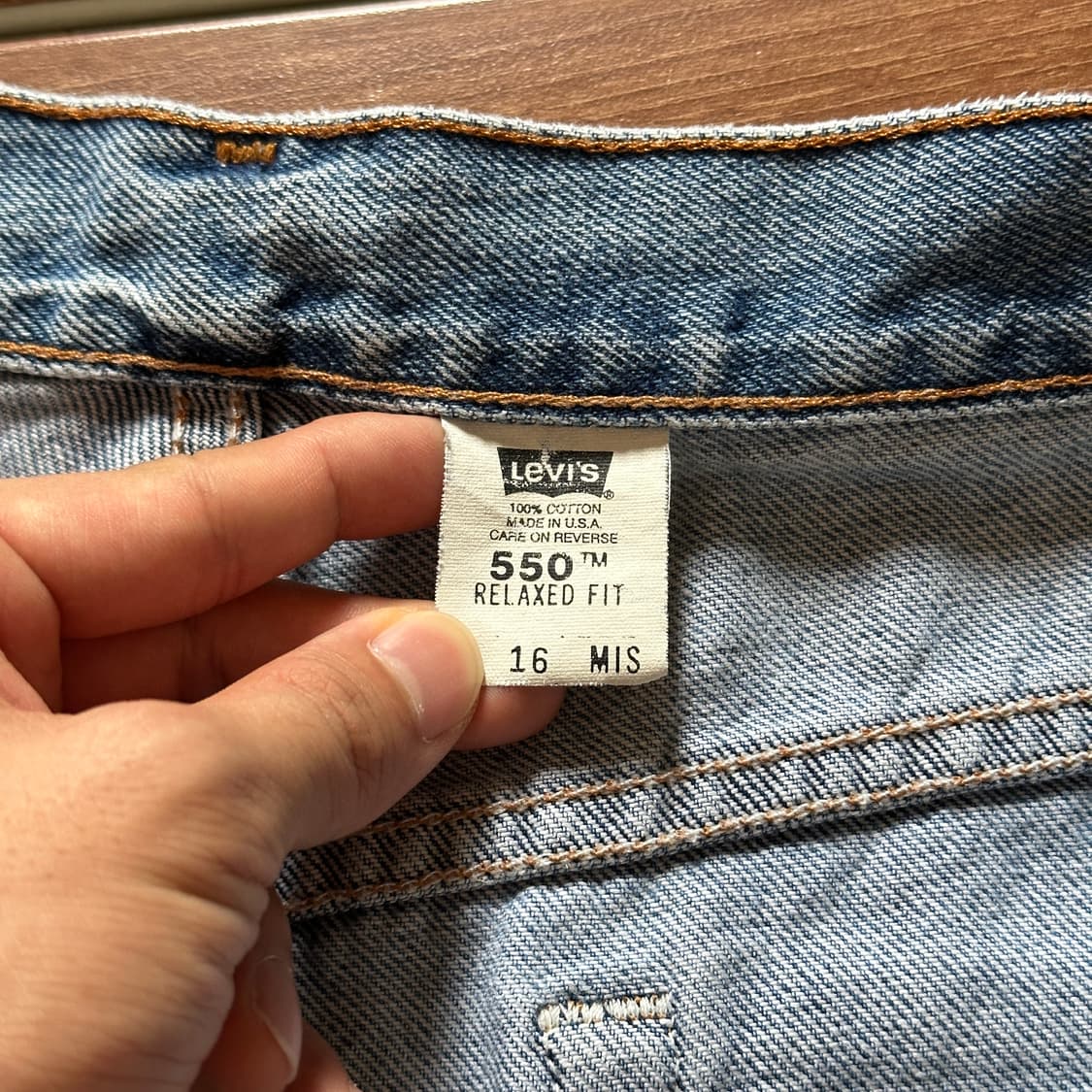 00’s Levi’s 550 usa denim shorts 상품이미지6