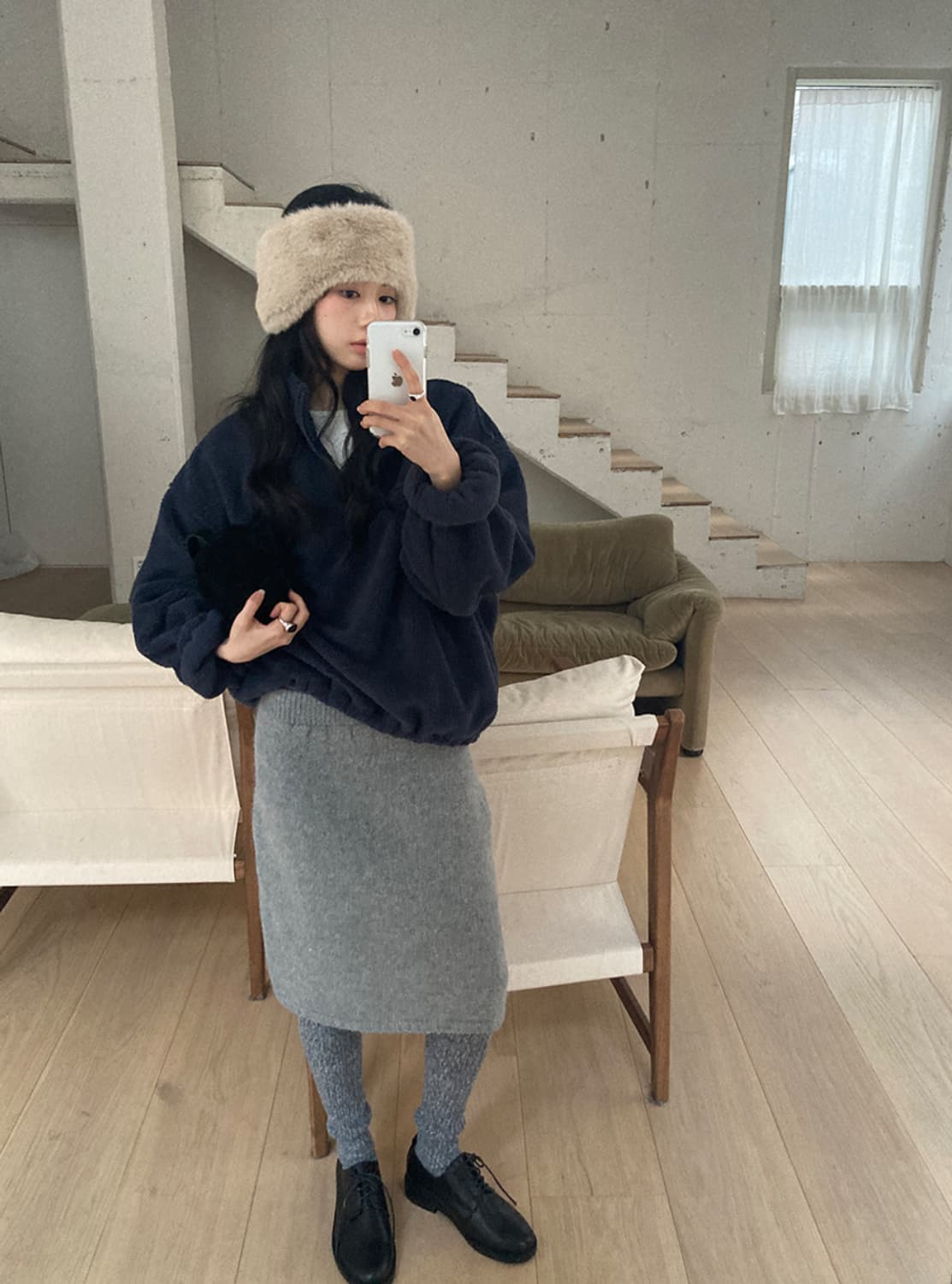 메이비베이비 후리스 플리스자켓 부클 집업 자켓 점퍼 겨울 디어리스트 상품이미지1