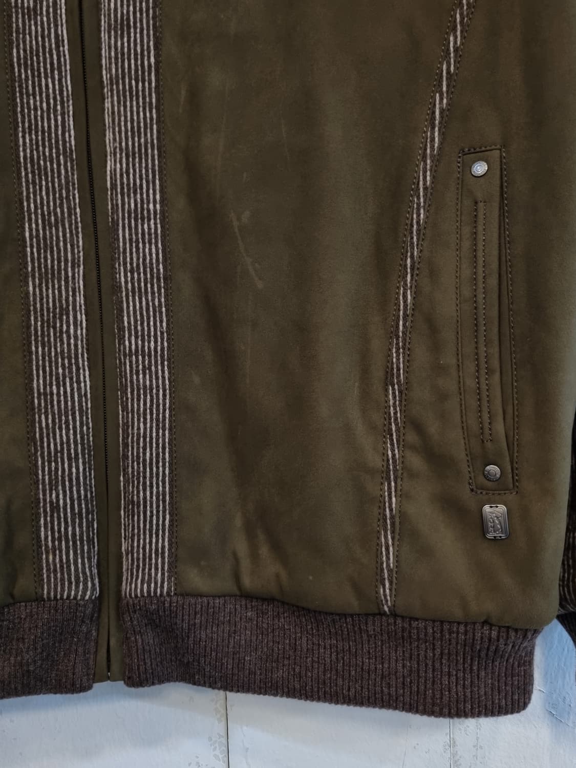 PGA TOUR 남성 스웨이드 자켓 100/실측105 상품이미지3