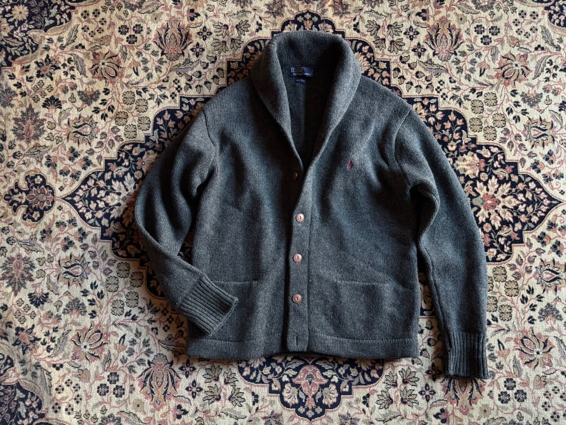 폴로 랄프로렌 숄칼라 램스울 가디건 105 상품이미지2