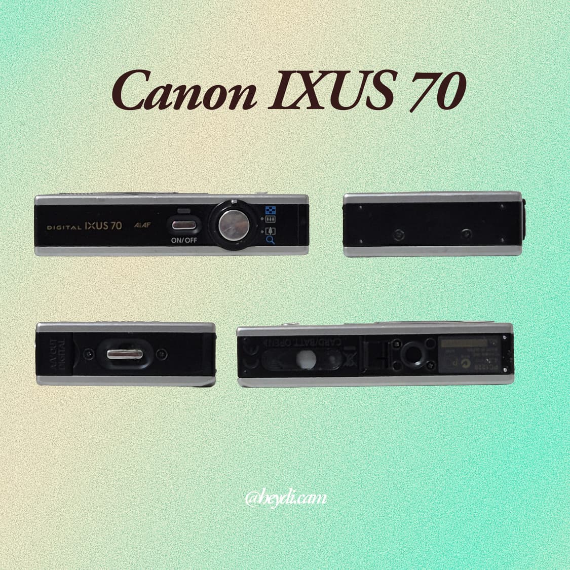 (강민경 아이브 리즈 은채) 캐논 ixus70 블랙(SD1000, 상품이미지3