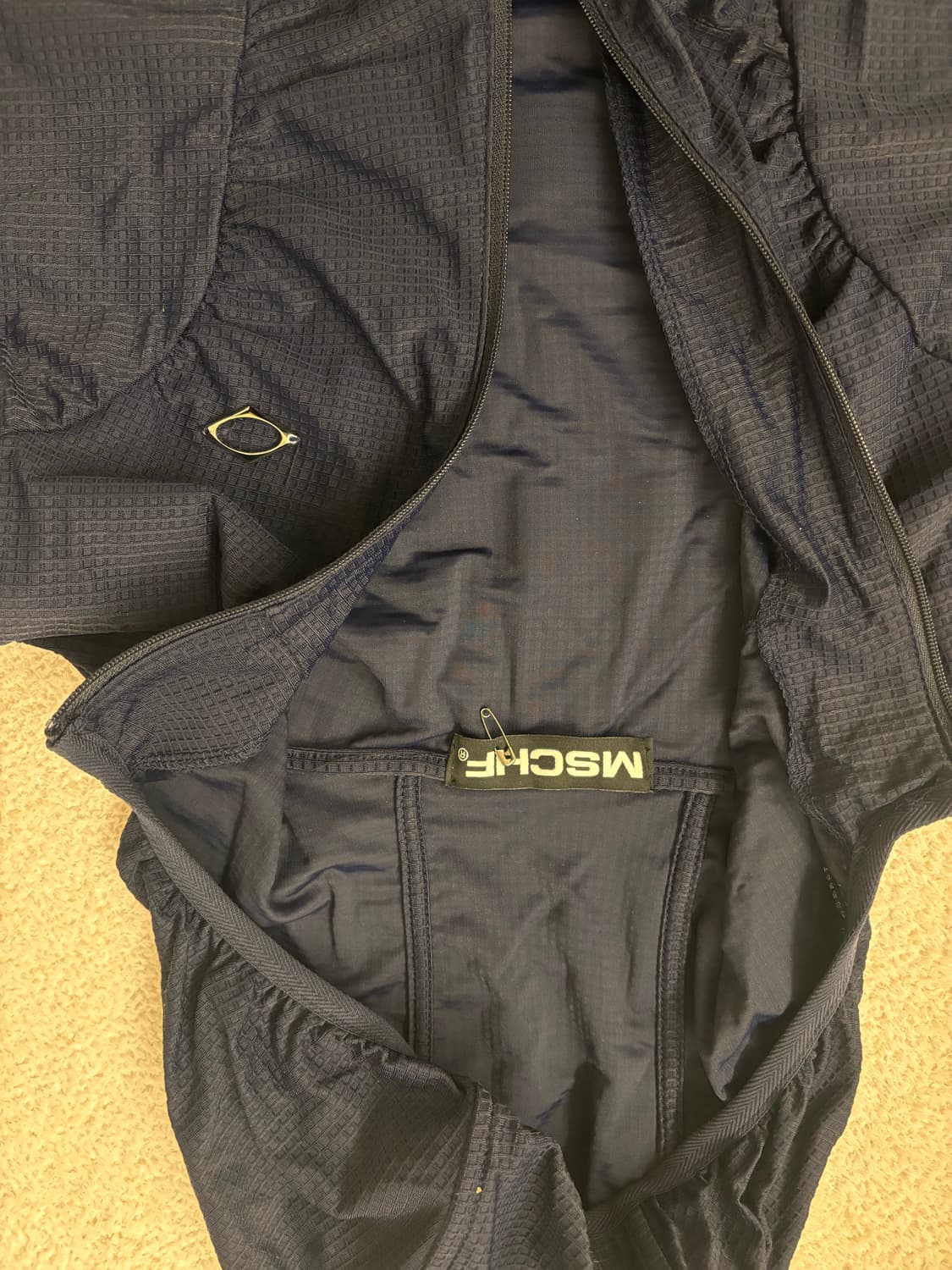 미스치프 후디드 와플집업 네이비 s 상품이미지2