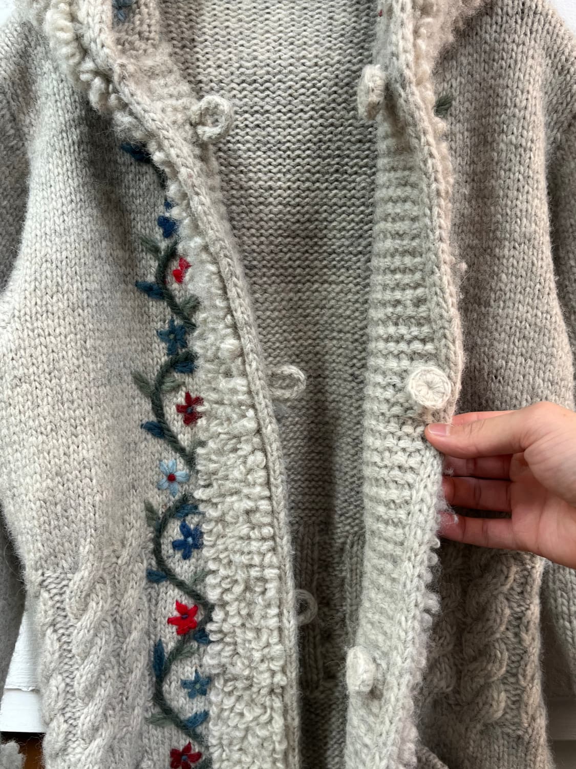 Handmade 핸드메이드 롱 후드 가디건 상품이미지5