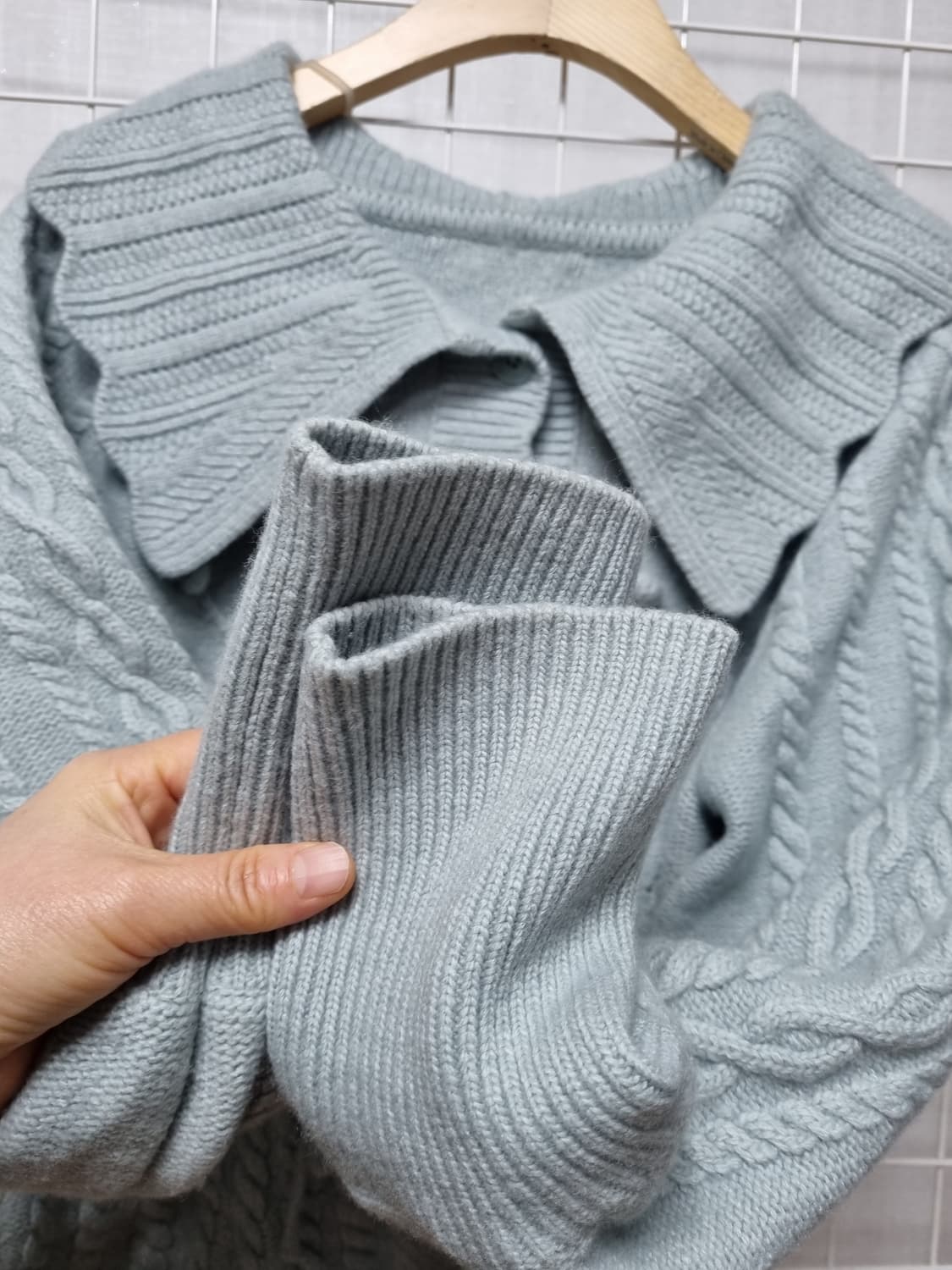 (택포) 써스데이아일랜드 니트가디건 M 상품이미지3