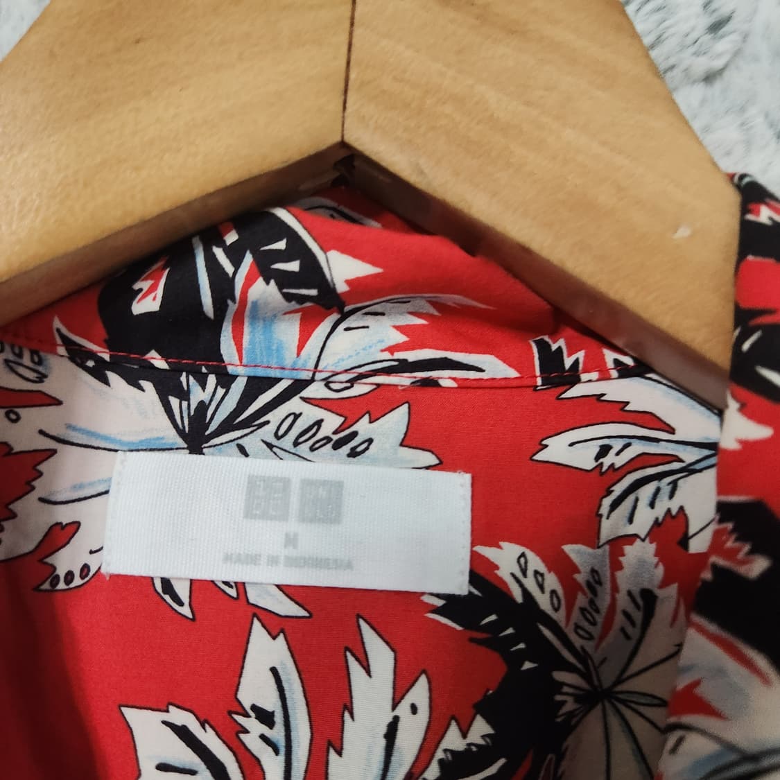 G932 [M] 유니클로 반팔 남방 셔츠 상품이미지2