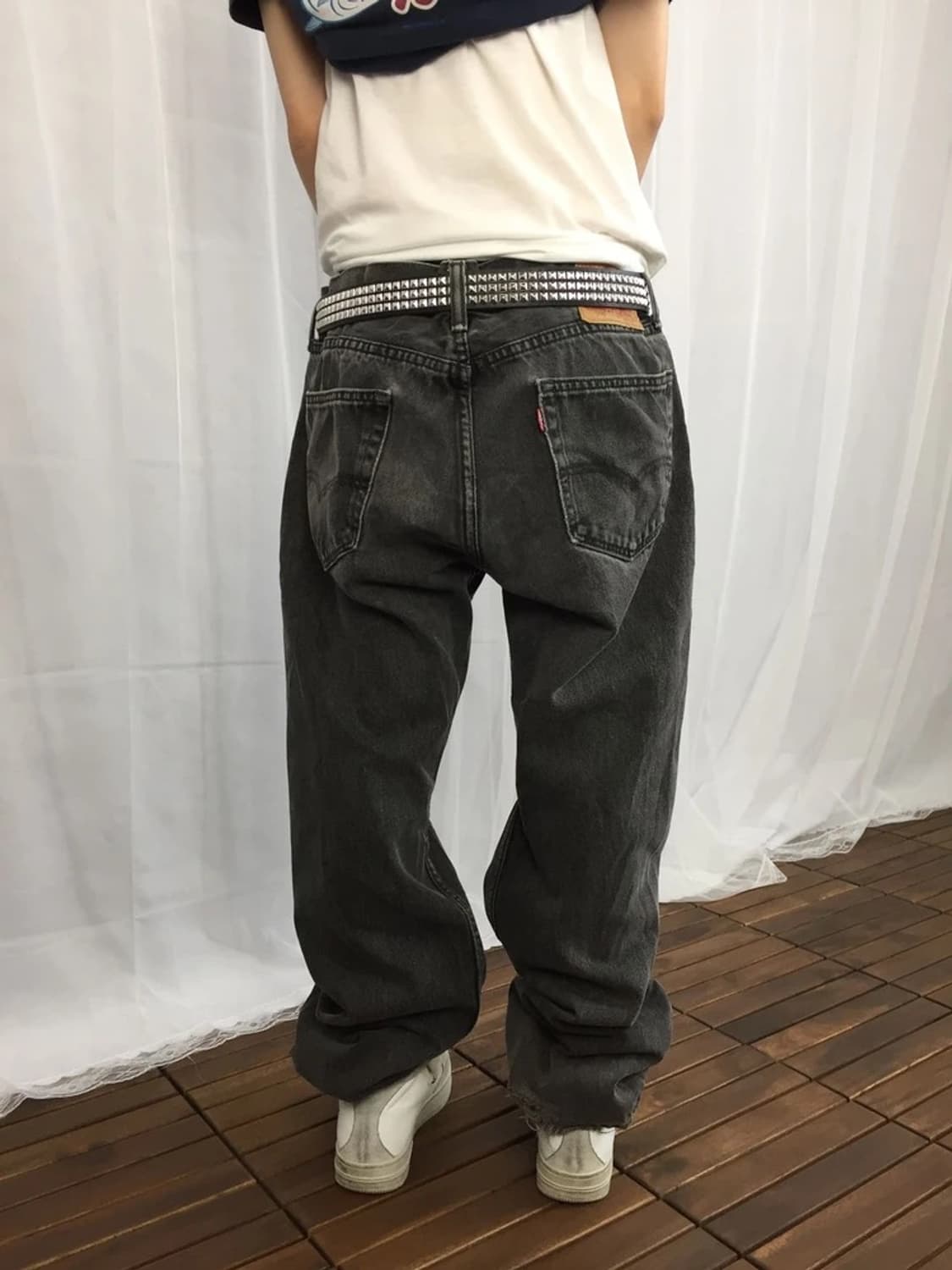 Levi’s 505 Black Washed Denim Pants 상품이미지2