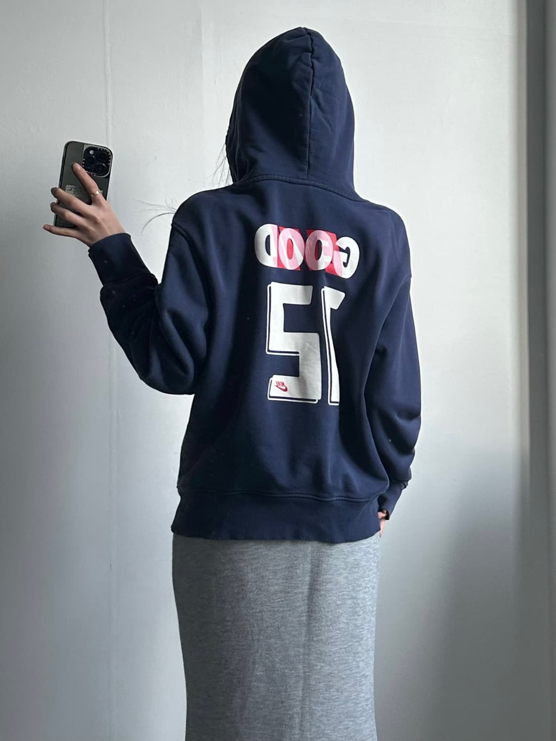 나이키 백로고 네이비 후드집업 상품이미지2