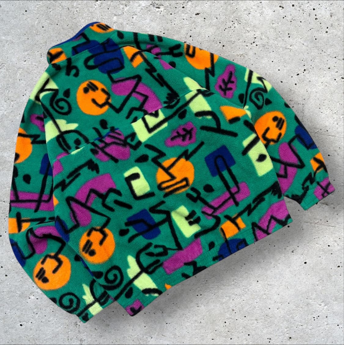 [XL] 90s 휠라 오리지널 빈티지 패턴 플리스 후리스 B718 상품이미지2