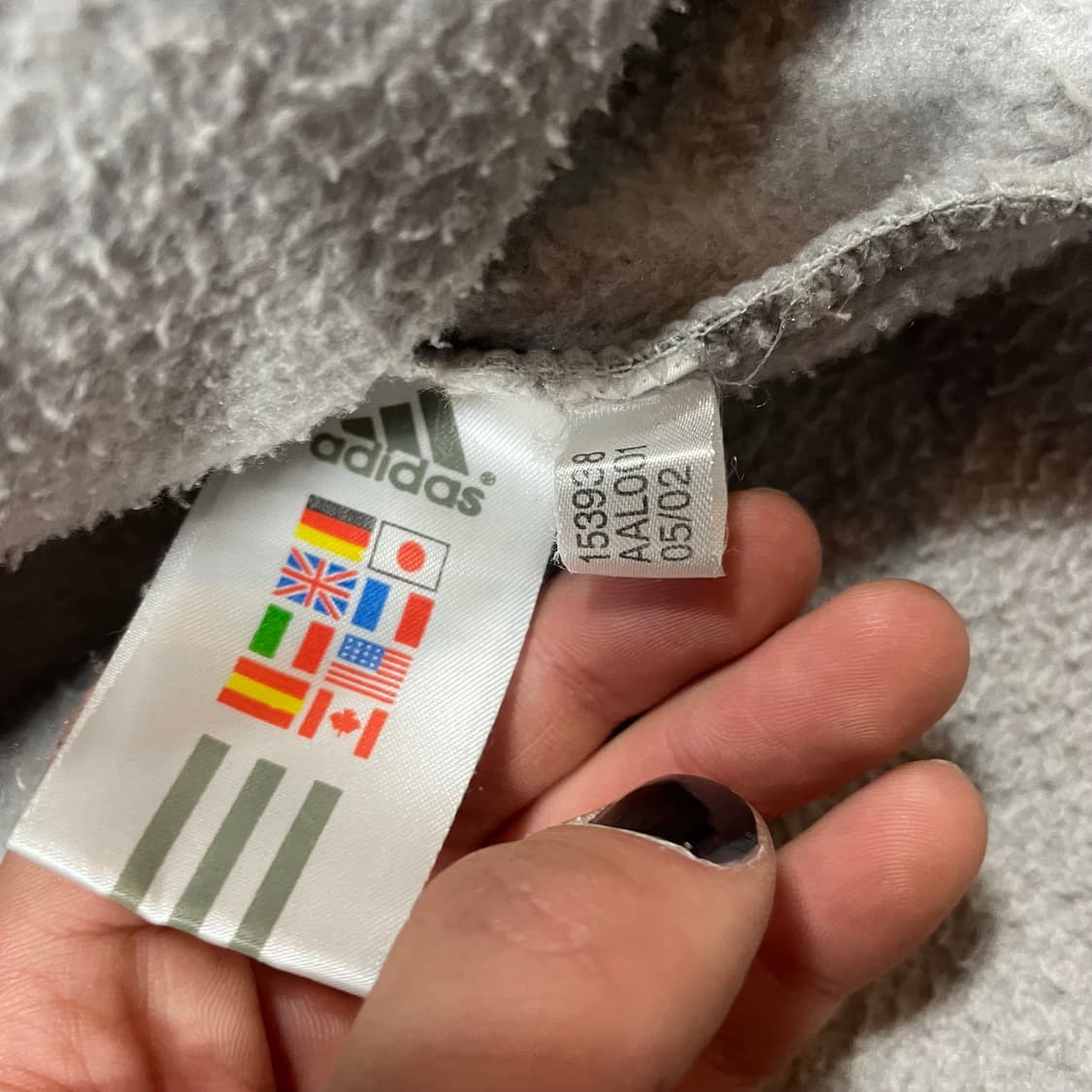00s 아디다스 그레이 후리스 2XL  상품이미지5