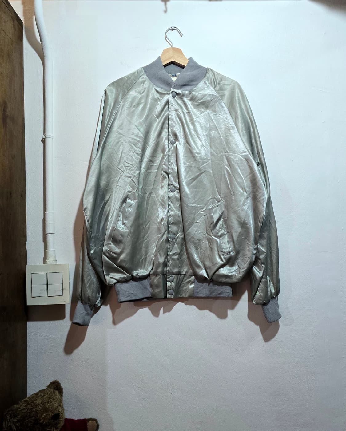 Promo Satin Varsity Jacket (새틴 바시티) 상품이미지1