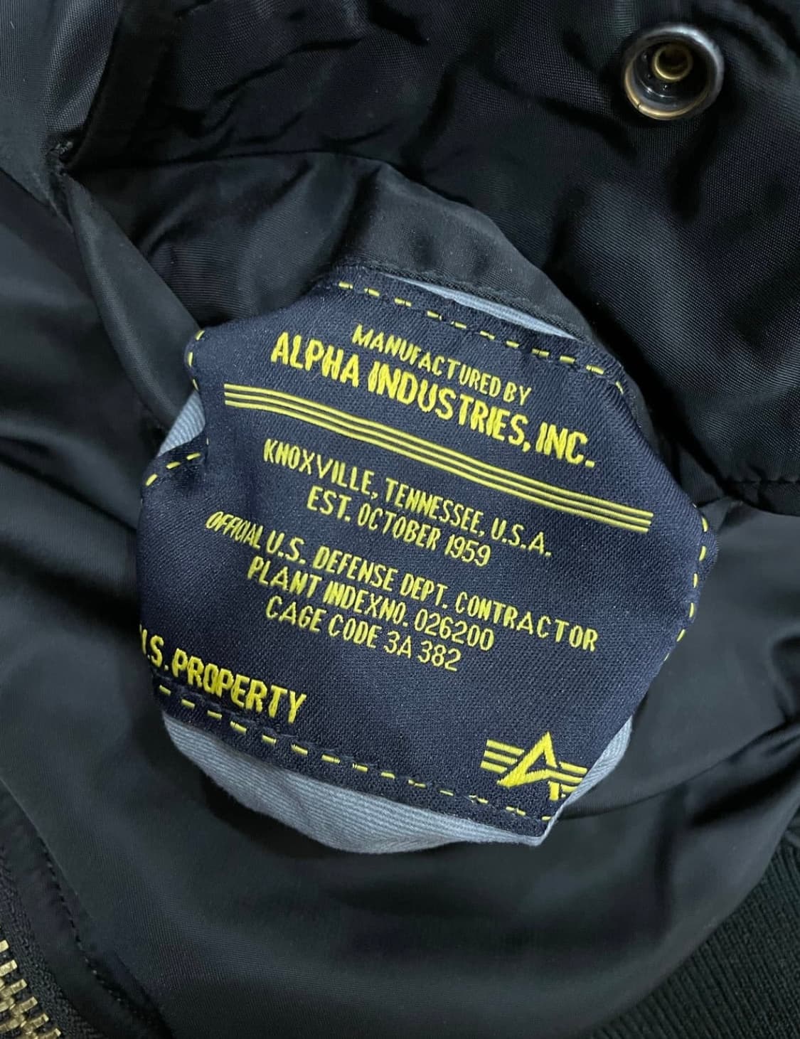 알파인더스트리 ma-1 플라이트 자켓 항공점퍼 블랙 상품이미지7