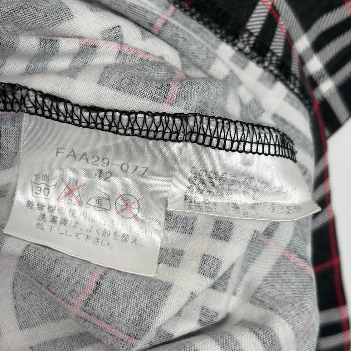 버버리 체크 반팔 티셔츠 상품이미지6