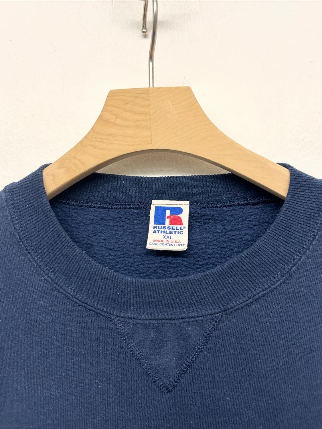 90s USA 러셀 Navy 네이비 맨투맨 티셔츠 상품이미지2