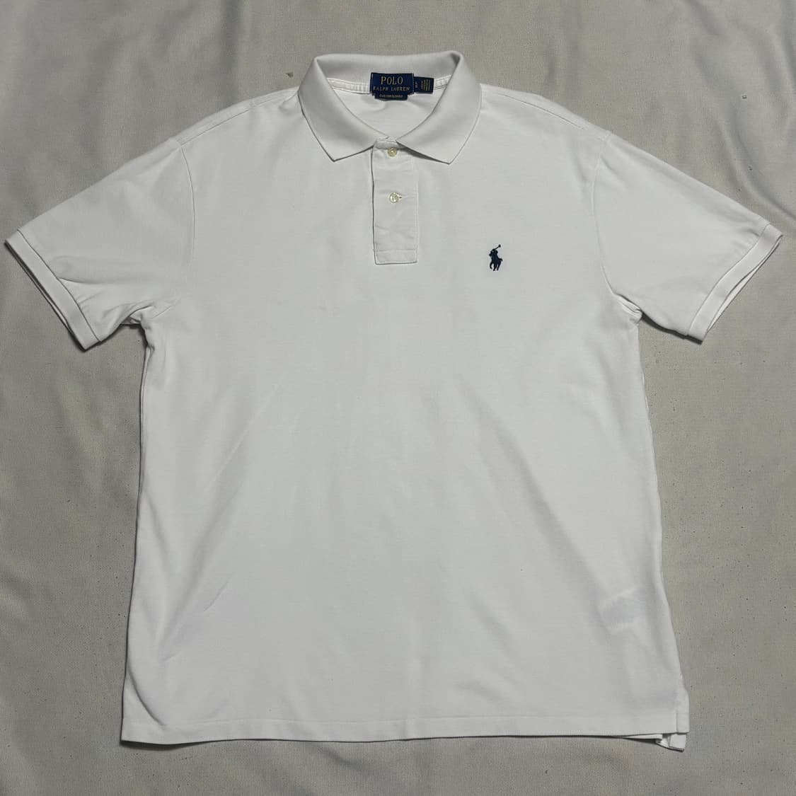 L 폴로랄프로렌 커스텀핏 화이트 카라 반팔티셔츠 상품이미지2