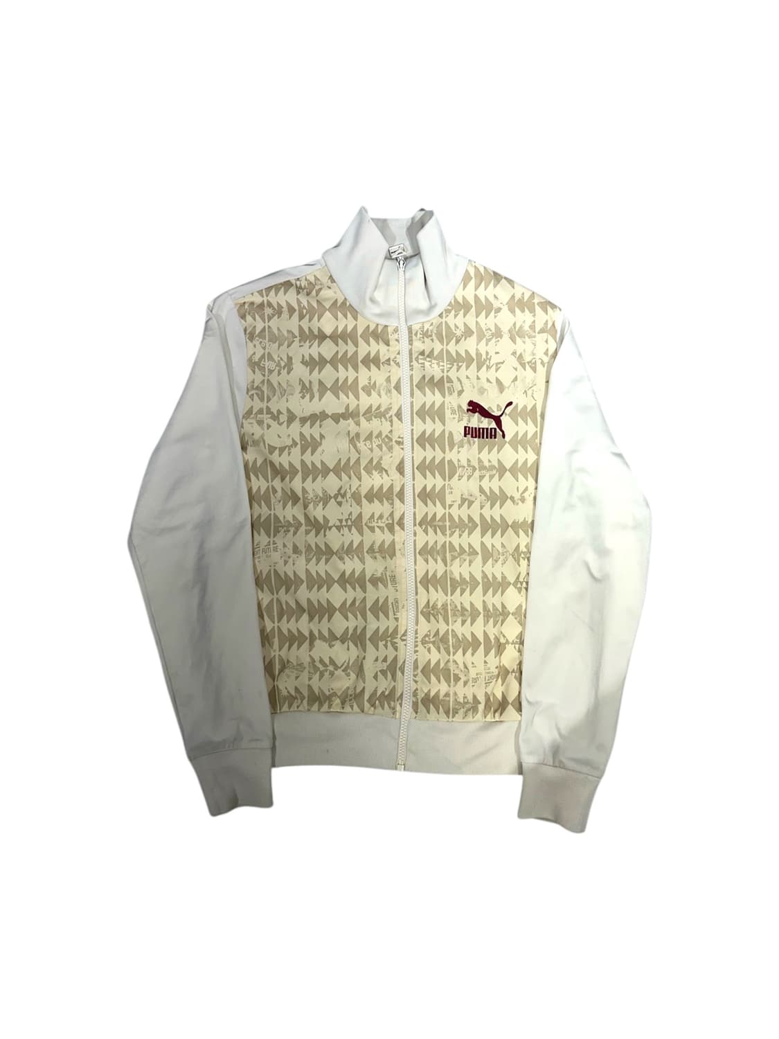 푸마 아이보리 패턴 트랙탑 져지 M 상품이미지5
