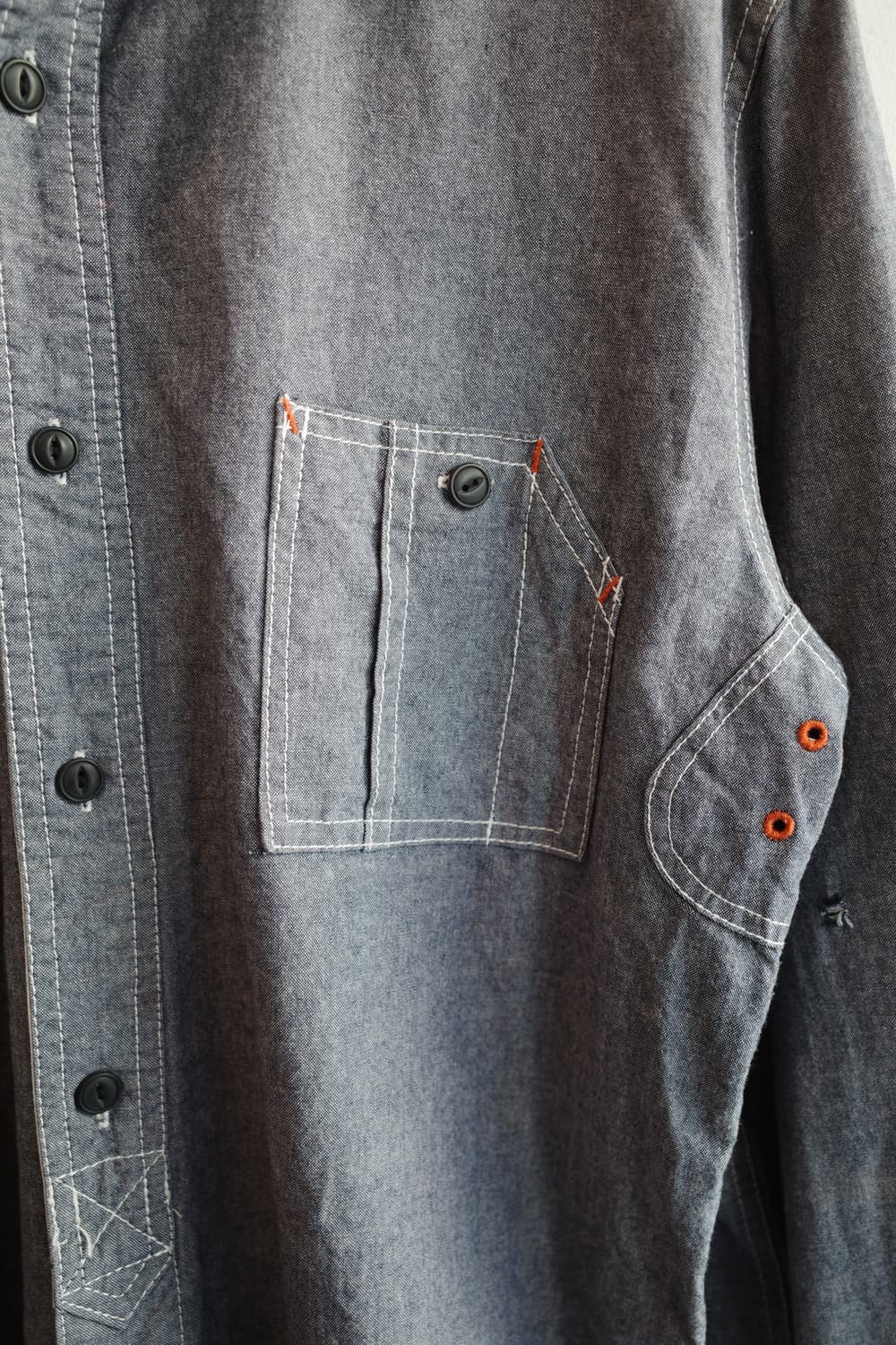 BEAMS 빔즈 샴브레이 워크셔츠  상품이미지5