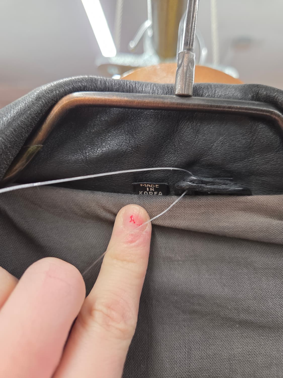 1990s U2 WMO A-2 에어포스 소가죽 레더자켓 상품이미지6