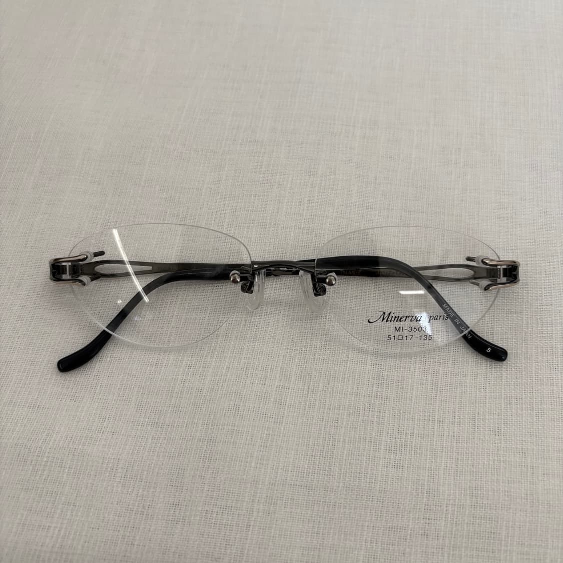 MINERVA Paris 오벌 무테 빈티지안경 상품이미지7