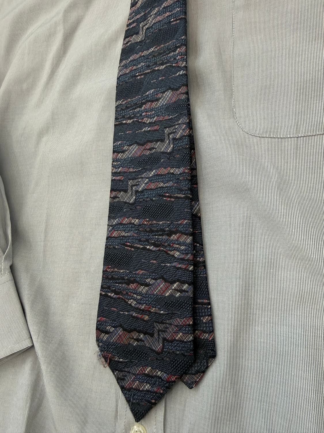 빈티지 스트라이프 드레스 셔츠 & 페이즐리 넥타이 세트 상품이미지7