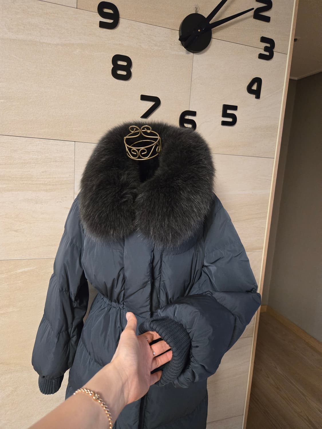 [55] 나이스클랍 폭스퍼 구스 롱 패딩 상품이미지3