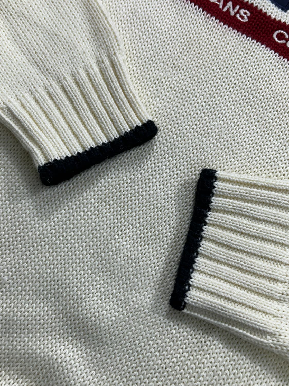 폴로 랄프로렌 진스 성조기 아이보리 코튼 니트 상품이미지6