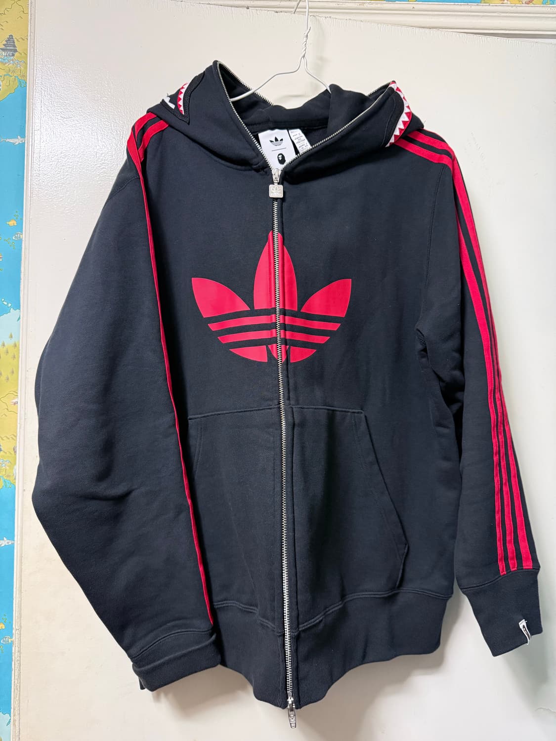 아디다스 X 베이프 샤크후드 3XL 상품이미지1