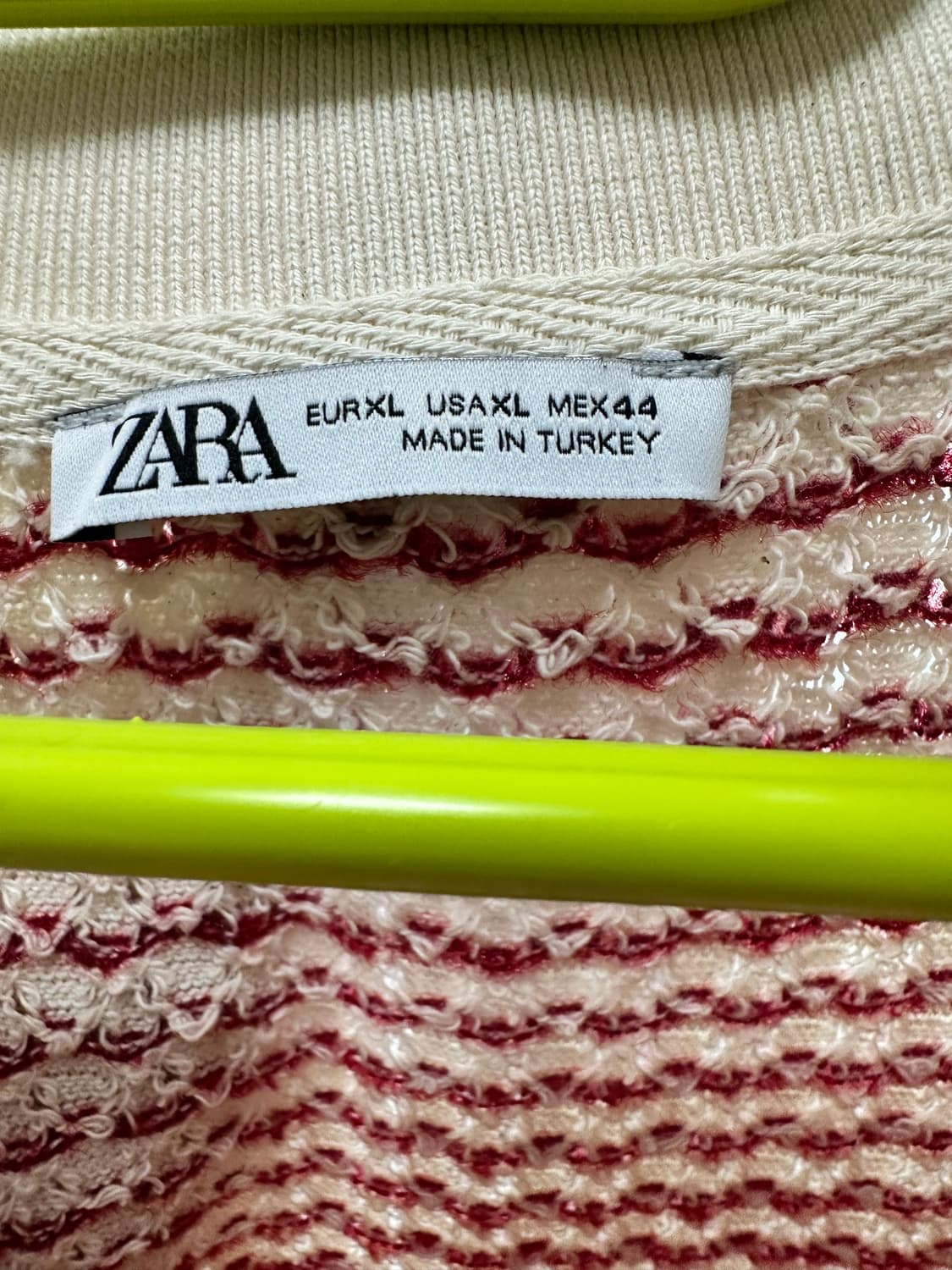 ZARA 자라 JACQUARD 가디건 XL 상품이미지3