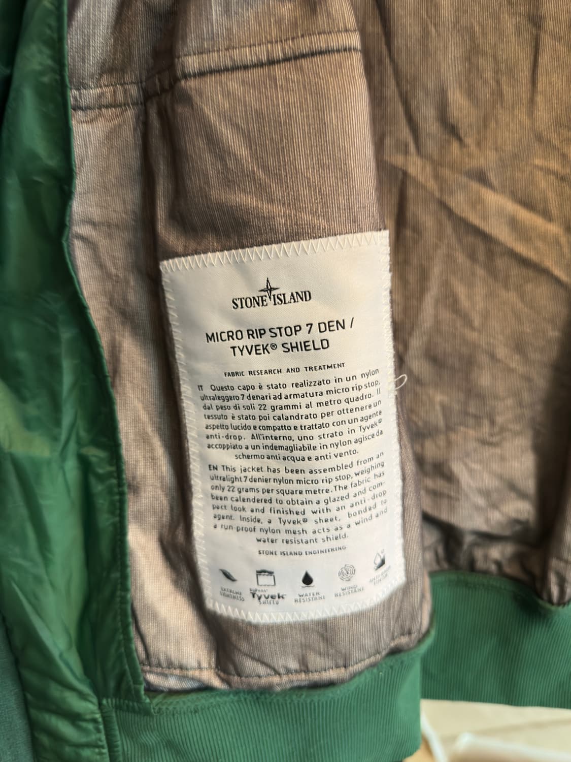 스톤아일랜드 그린 봄버 자켓 L (95-100) 상품이미지5