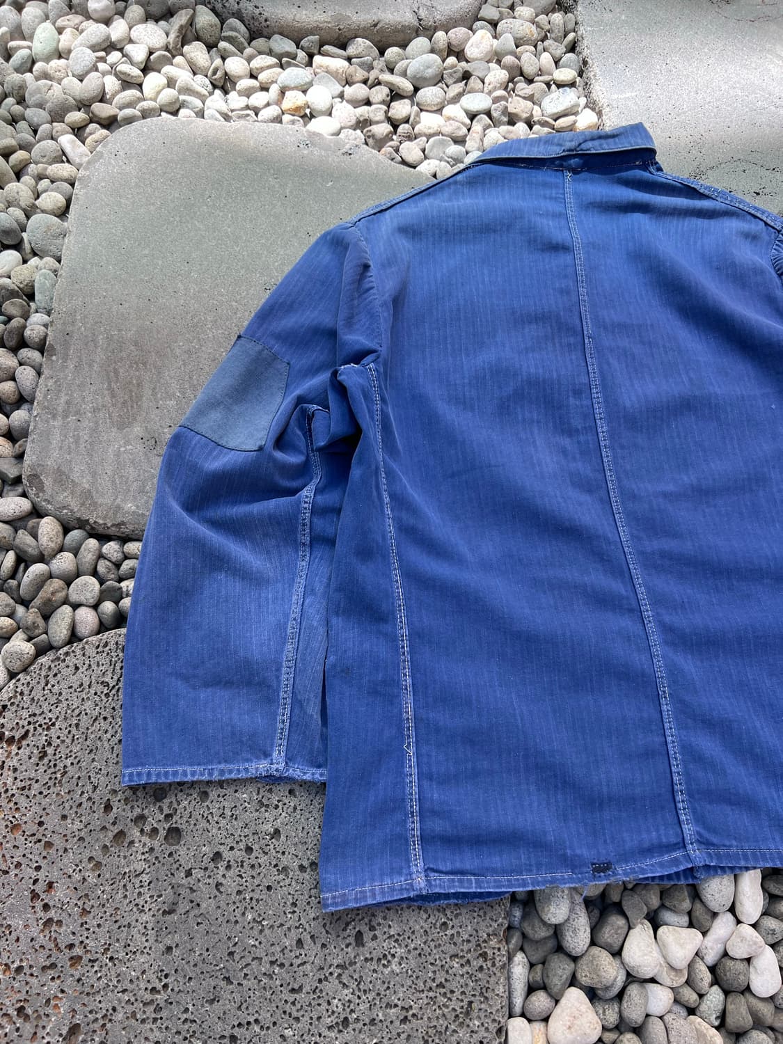 VINTAGE HARD FADED BLUE HBT 헤링본프렌치워크자켓 상품이미지7