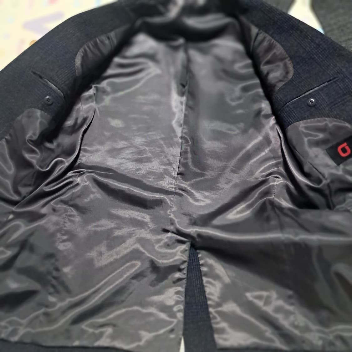 반도INC 울 실크 혼방 체크 모 자켓 95~100 상품이미지7