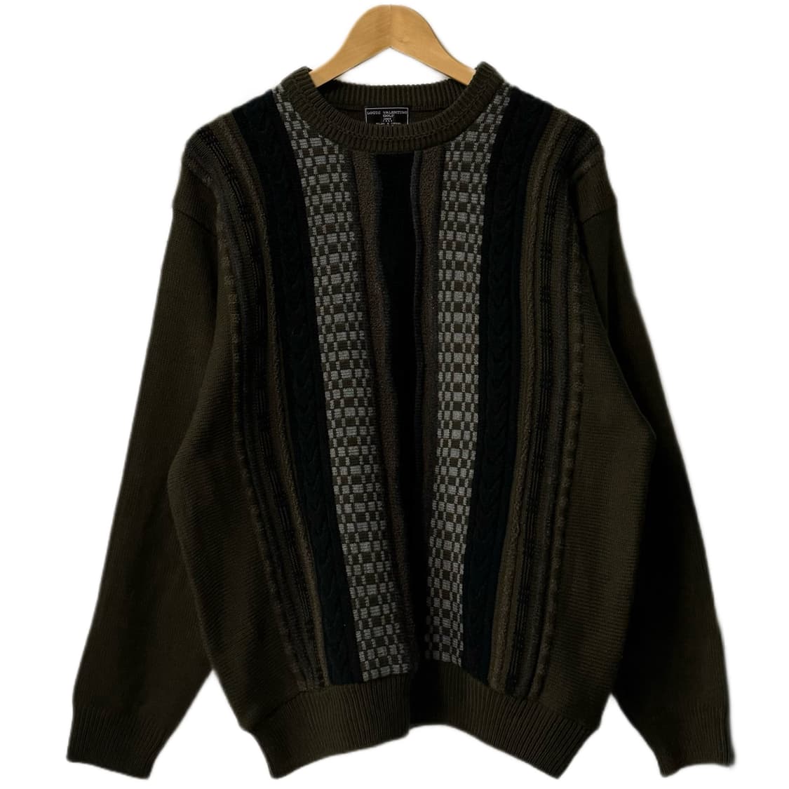 빈티지 패턴 울 니트 상품이미지1