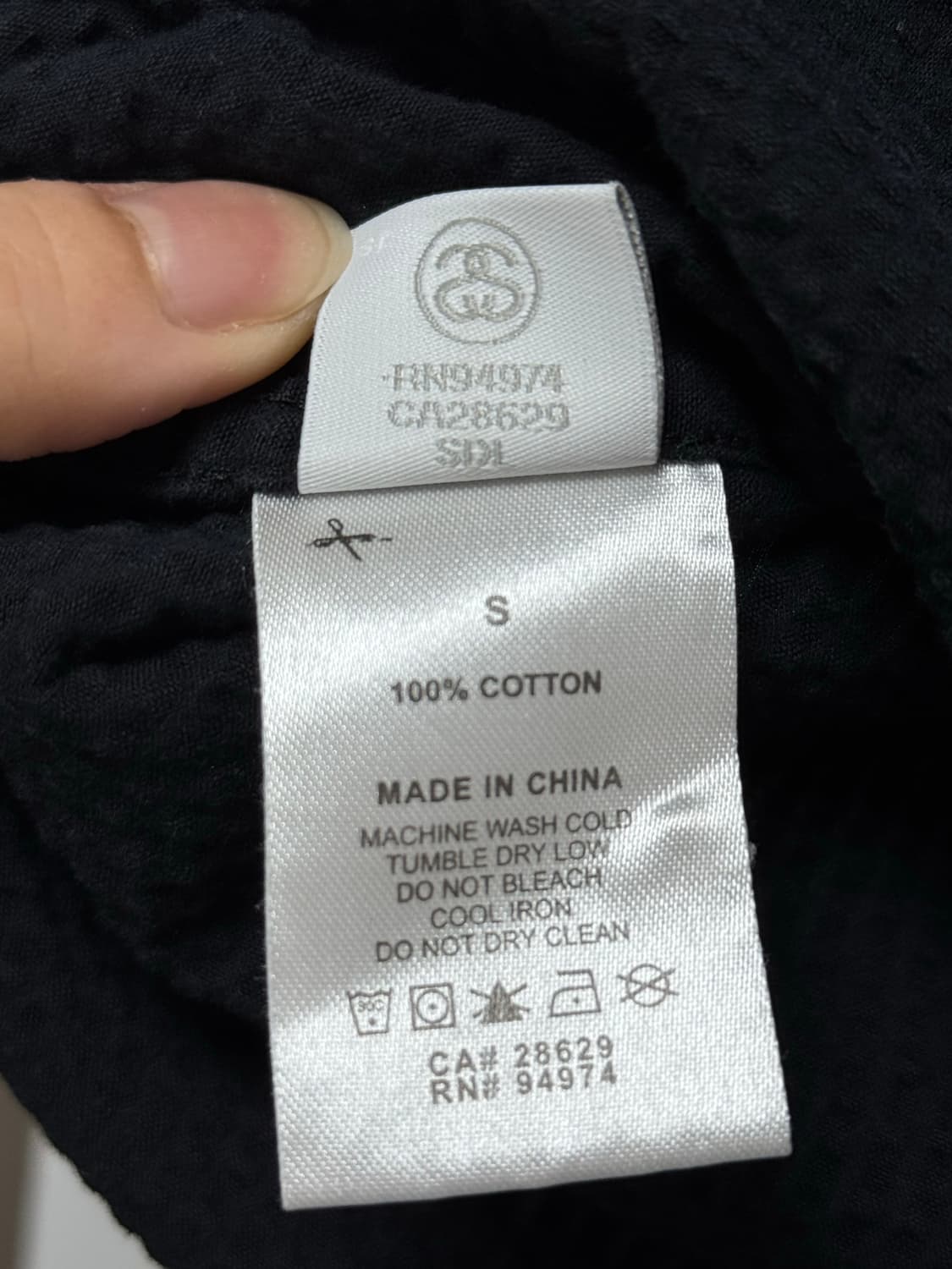 정품) 스투시 시어서커 반팔 셔츠 S 상품이미지6