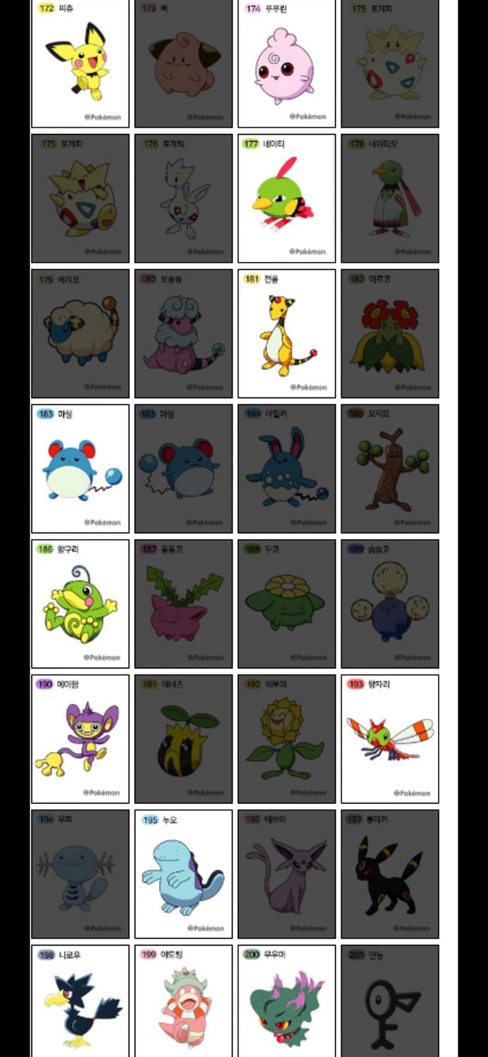 포켓몬스터 띠부실 1,2세대 상품이미지7