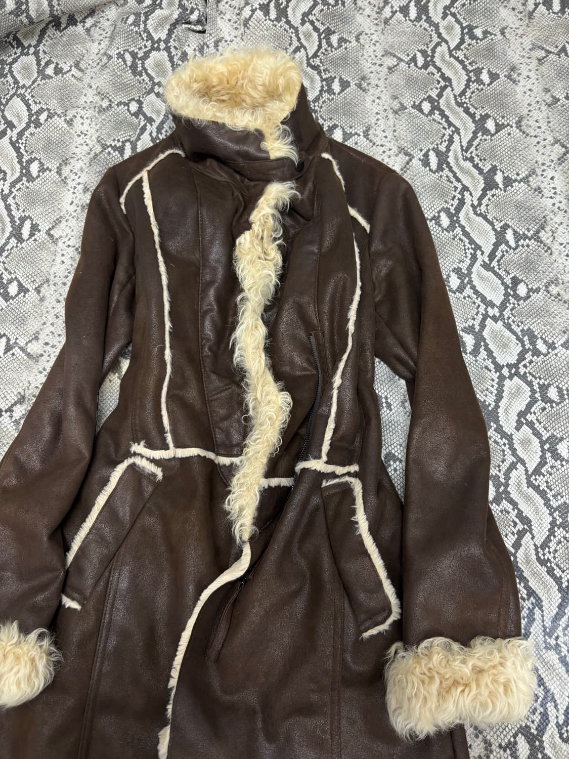 [Renoma] Fur Trimming Brown Jacket 상품이미지5