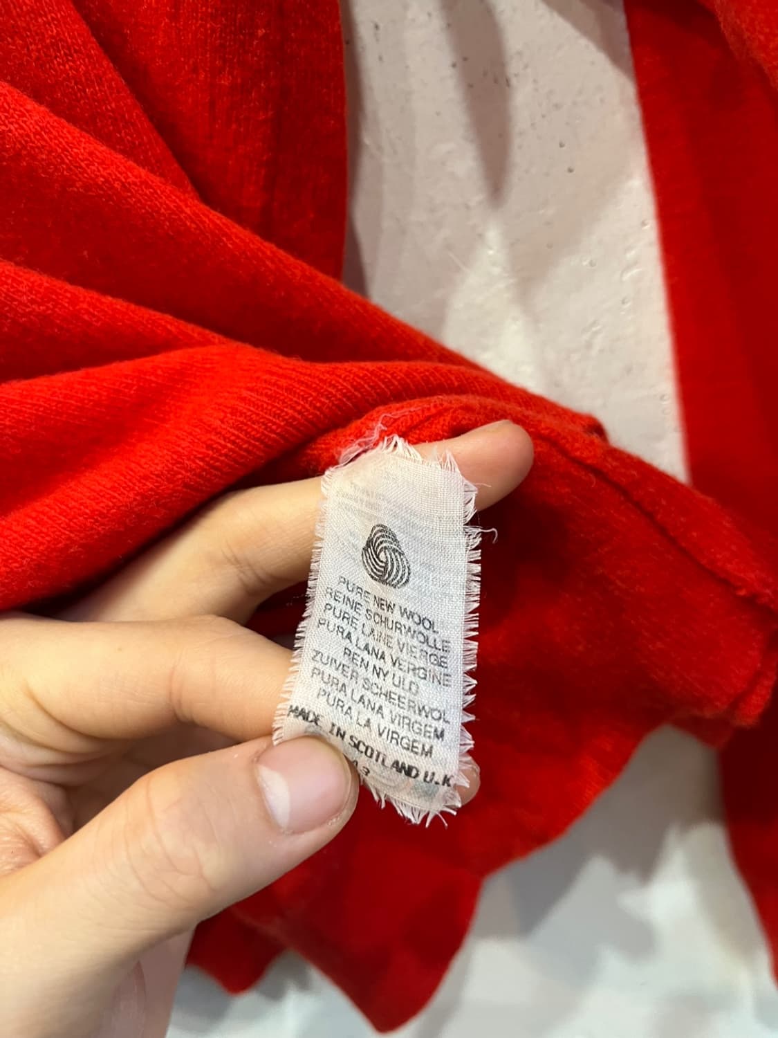 버버리 램스울 금장 가디건 Made in SCOTLAND 상품이미지5