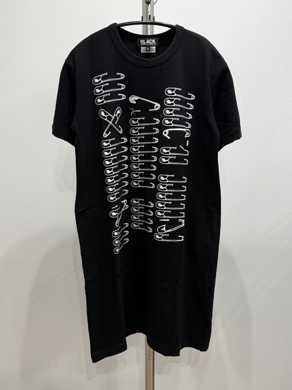 꼼데가르송 블랙 17ss 클립 롱 티셔츠 상품이미지2