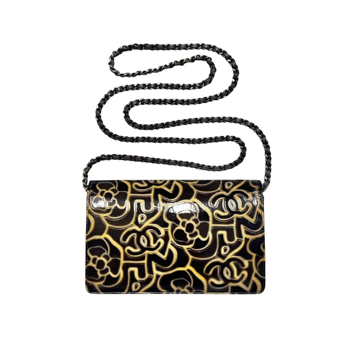 샤넬 블랙 까멜리아 CC 페이턴트 woc. 웍 카멜리아 상품이미지2